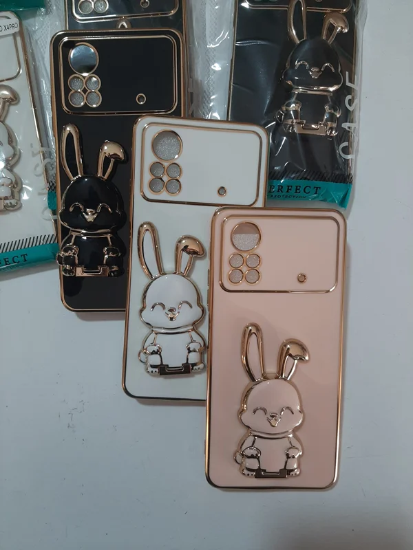 کاور/قاب مای کیس استندشو دوره طلایی GoldLine خرگوشی شیائومی Xiaomi Poco X4pro