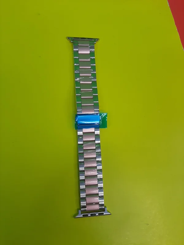 بند ساعت هوشمندفلزی ضد زنگ اپل واچ دو رنگ سایز42/44/45/49