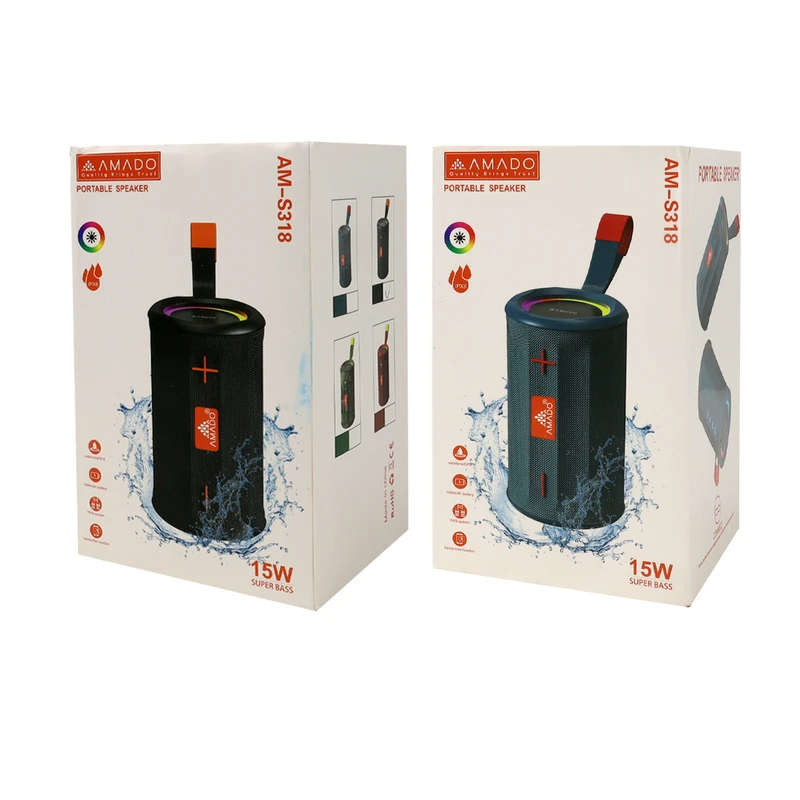 اسپیکر بلوتوثی قابل حمل آمادو مدل AM-S318