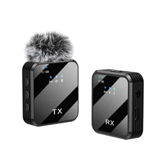 میکروفن بی سیم یقه ای دوتایی F11-2