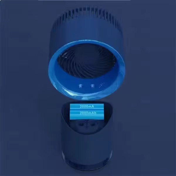 پنکه رومیزی شارژی Air fan مدل XY-365ظرفیت 4000 میلی‌آمپر ساعت