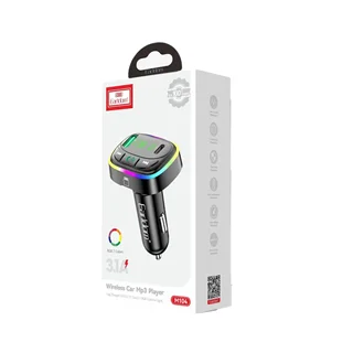 شارژر فندکی+FM PLAYER برند EARLDOM مدل M104 (یک پورت USB+یک پورت TYPE-C+بلوتوث5.3+TF CARD)