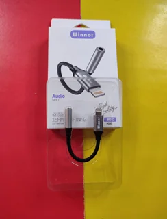 تبدیل اصلی لایتنینگ به aux جک 3.5 میلیمتری اپل شرکتی برزنتی