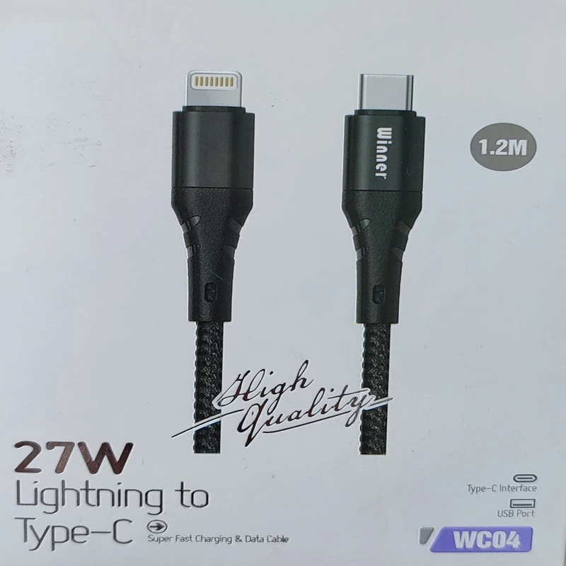 کابل تبدیل لایتنینگ به USB-C وینر مدل WC04 طول 1.2 متر