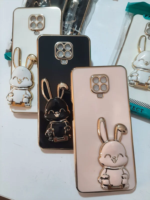 کاور/قاب مای کیس استندشو دوره طلایی GoldLine خرگوشی شیائومی Xiaomi RM Note9s